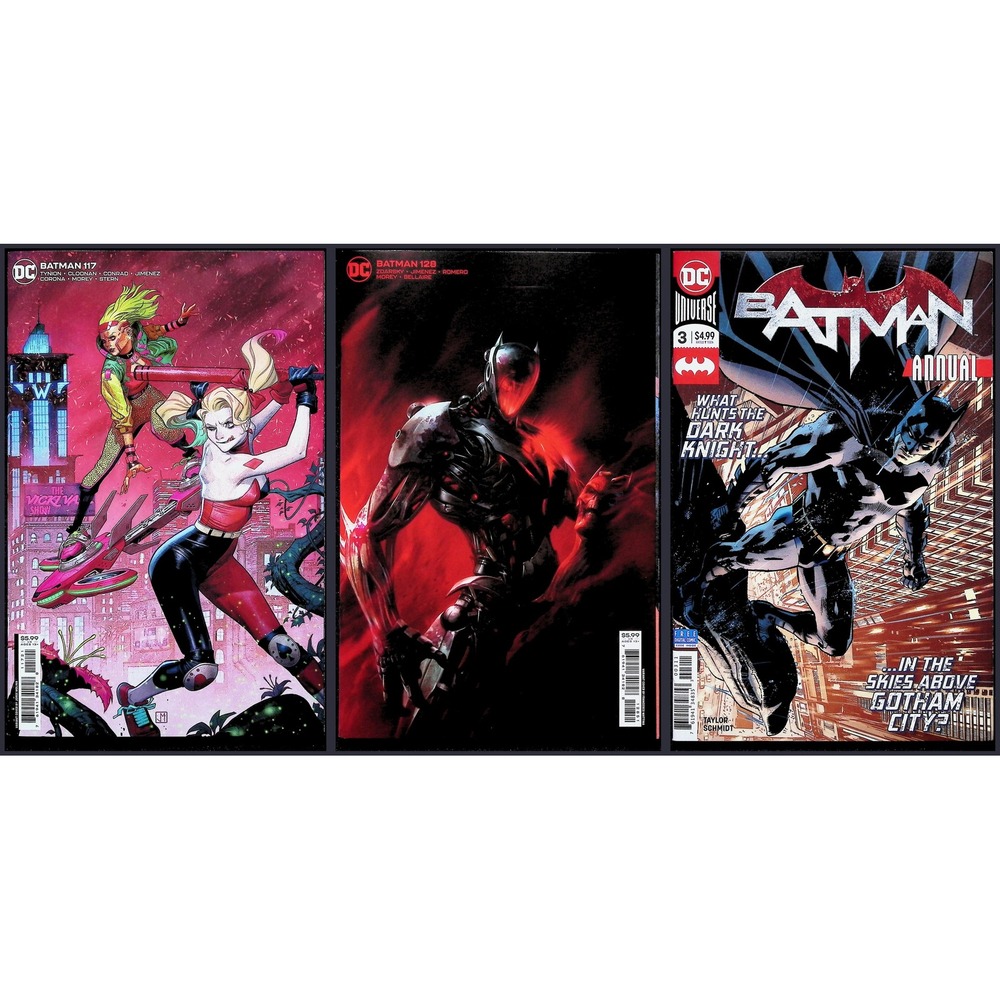 Batman 3X Comic Lot #117 128 Annual 3 1st Cameo The Seer Card Stock DC